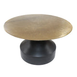 Akira Coffee Table in Black/Gold Brassex