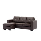 9355 Sectional in Black I.F.Furniture