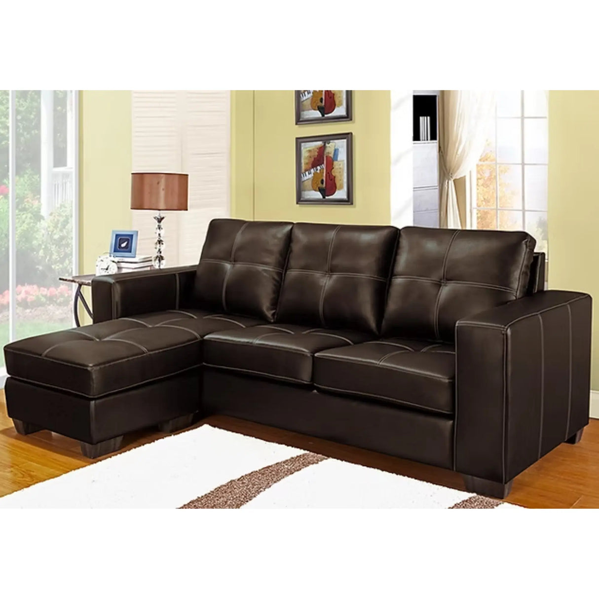 9356 Sectional in Brown I.F.Furniture