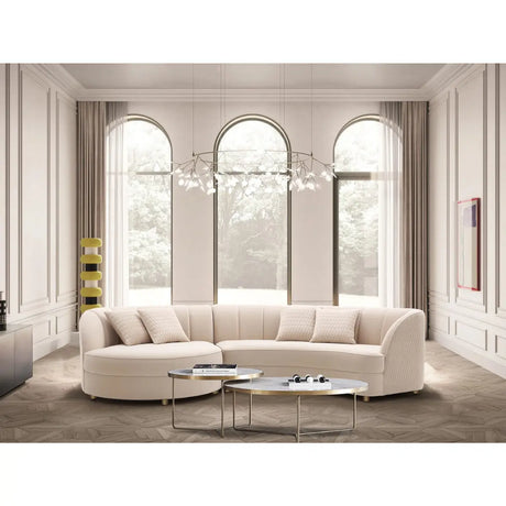 Bergamo Cuddler Sectional Decoline