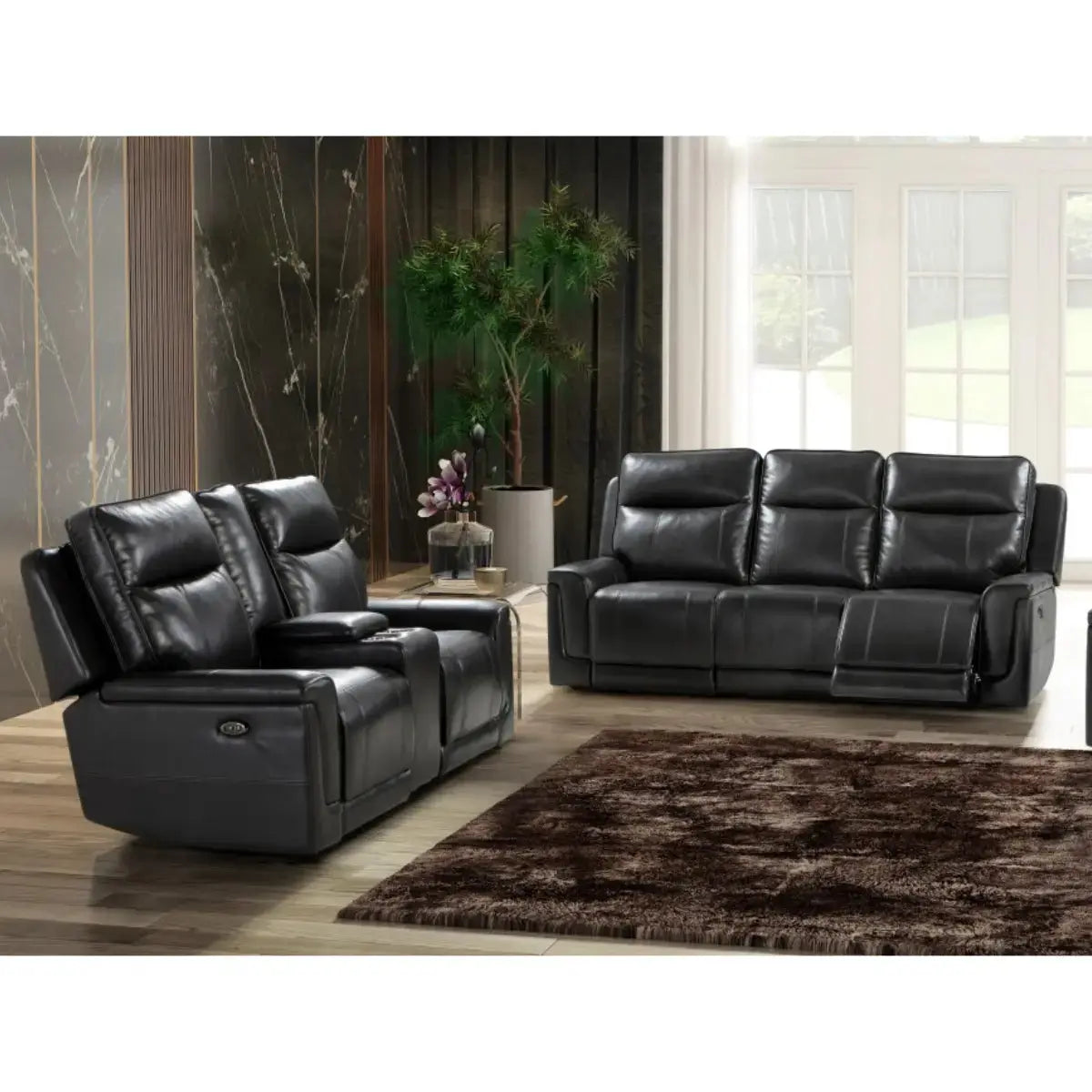 7600 Power Recliner Sofa Set Brassex