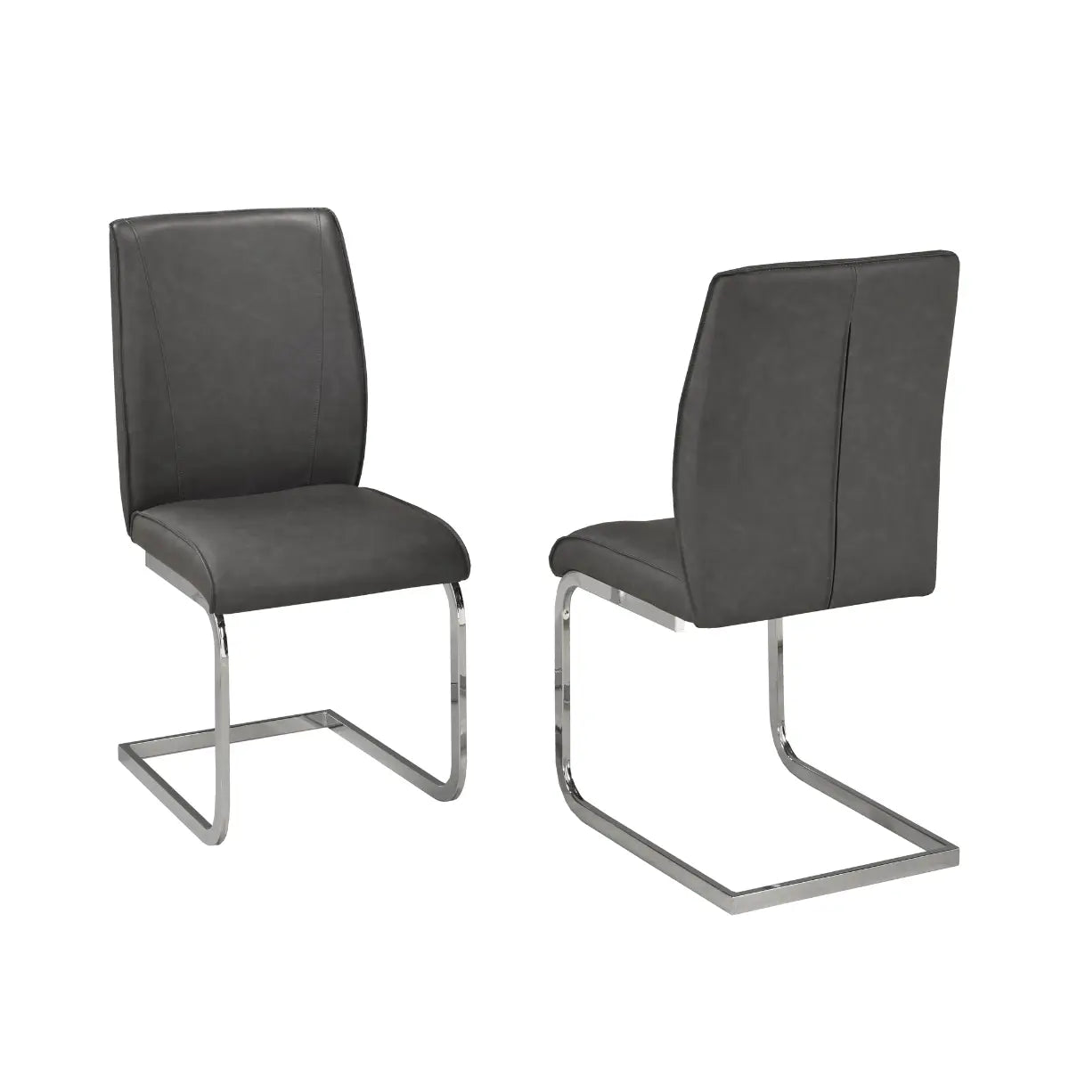 1127 Dining Chair Set in Grey Brassex