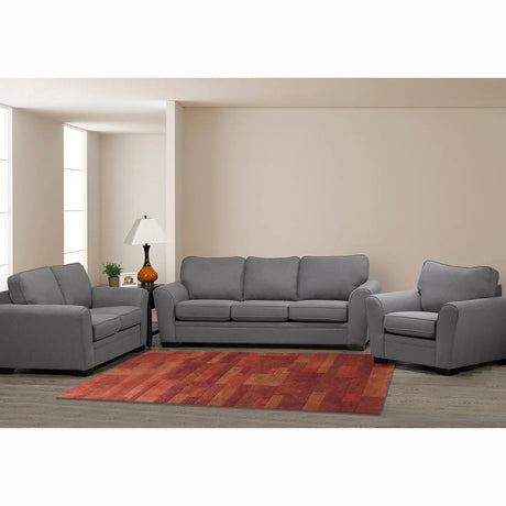 SBF Sorrento 3pc Sofa Set Grey Sofa by Fancy