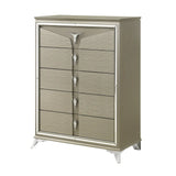 Samantha 6pc Bedroom Set in Olive Silver Matrix Furniture