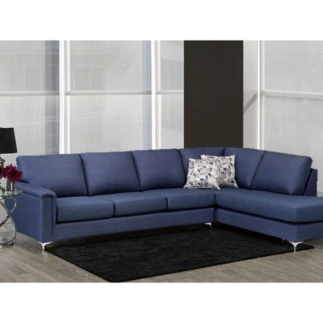 SBF Hopkins 2Pc Sofa Set Blue Sofa by Fancy