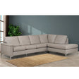 SBF Hopkins 2Pc Sectional in Florance Wood Sofa by Fancy