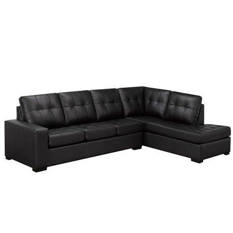 PennyLane Series 2 pc Leather Sectional Sofa by Fancy