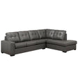 PennyLane Series 2 pc Leather Sectional Sofa by Fancy