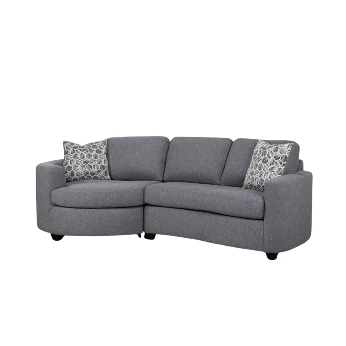 Morocco 9905 Cuddler Sectional in Woodbine Argan Complete Home Furnish