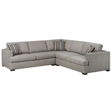 SBF 3Pc Sectional Medley Taupe Sofa by Fancy