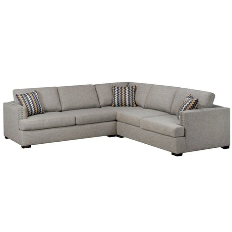 SBF 3Pc Sectional Medley Taupe Sofa by Fancy