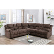 Presley Modular Reclining Sectional 99928BRWSS M.A.Z