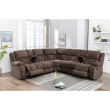 Presley Modular Reclining Sectional 99928BRWSS M.A.Z