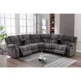 Presley Modular Reclining Sectional 99928GRYSS M.A.Z