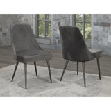 A654 Dining Chair Set in Grey Brassex