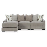 Ashley Aslan Court Sofa Sectional in Pebble Signature Design by Ashley