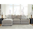 Ashley Aslan Court Sofa Sectional in Pebble Signature Design by Ashley