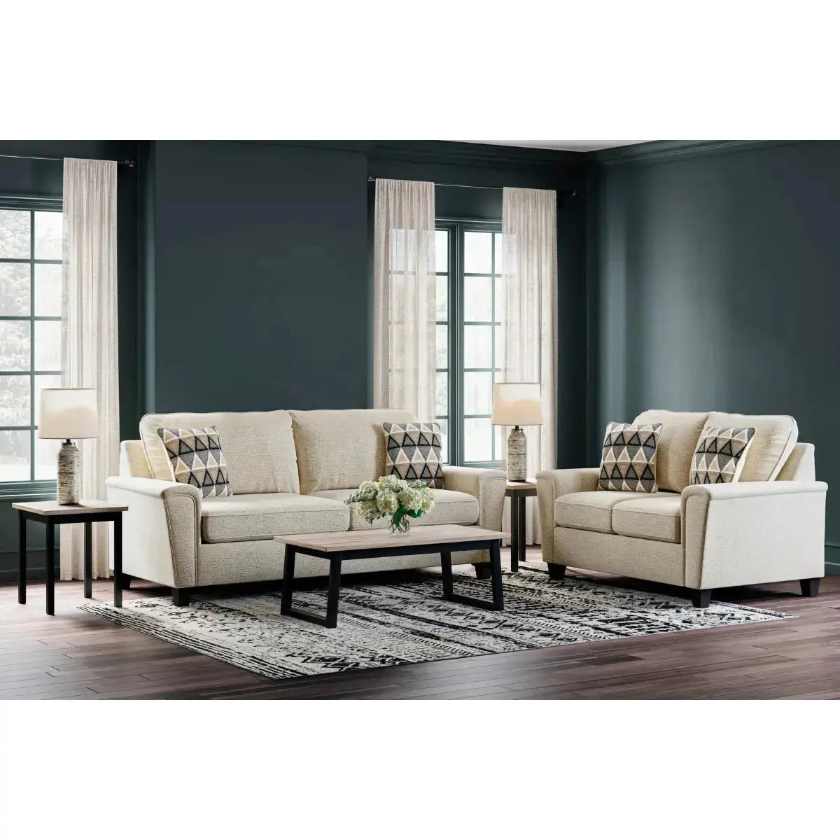 Ashley Abinger Sofa Set in Natural Signature Design by Ashley