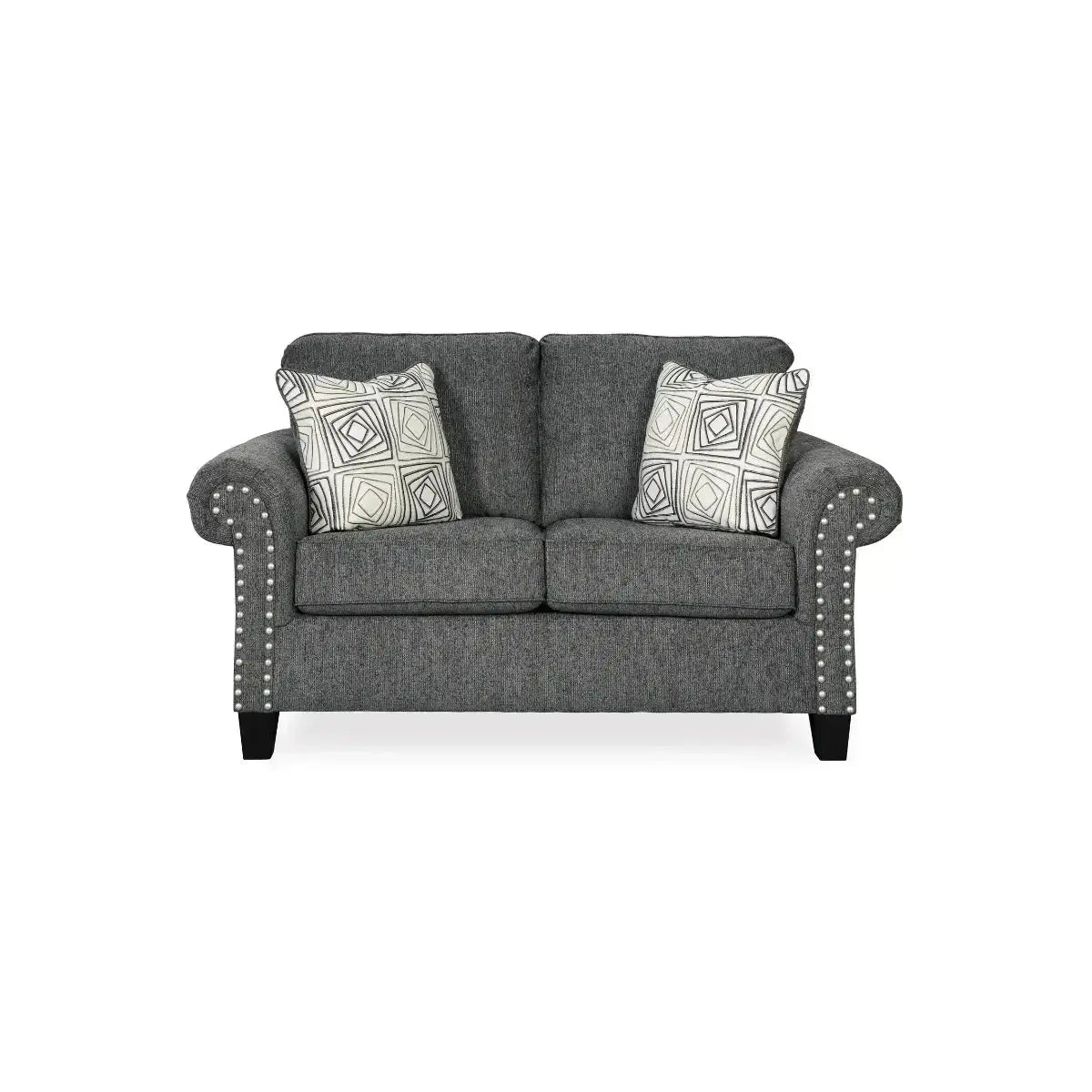 Ashley Agleno Sofa Set in Charcoal Signature Design by Ashley