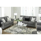 Ashley Agleno Sofa Set in Charcoal Signature Design by Ashley