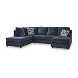 Ashley Albar Place Sectional in Cobalt Signature Design by Ashley