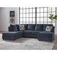 Ashley Albar Place Sectional in Cobalt Signature Design by Ashley