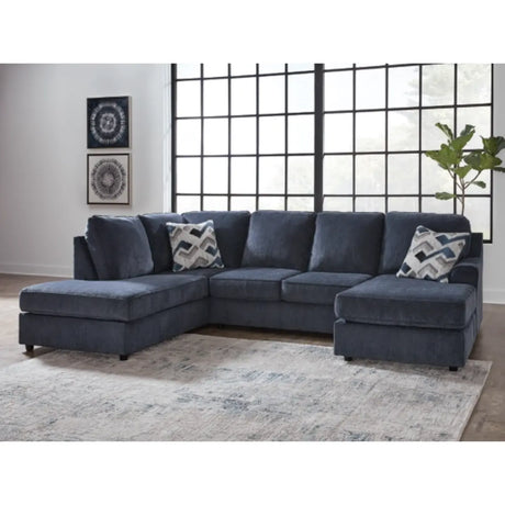 Ashley Albar Place Sectional in Cobalt Signature Design by Ashley