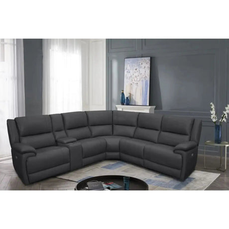 Alexandria Genuine Leather Power Recliner Sectional Trendz