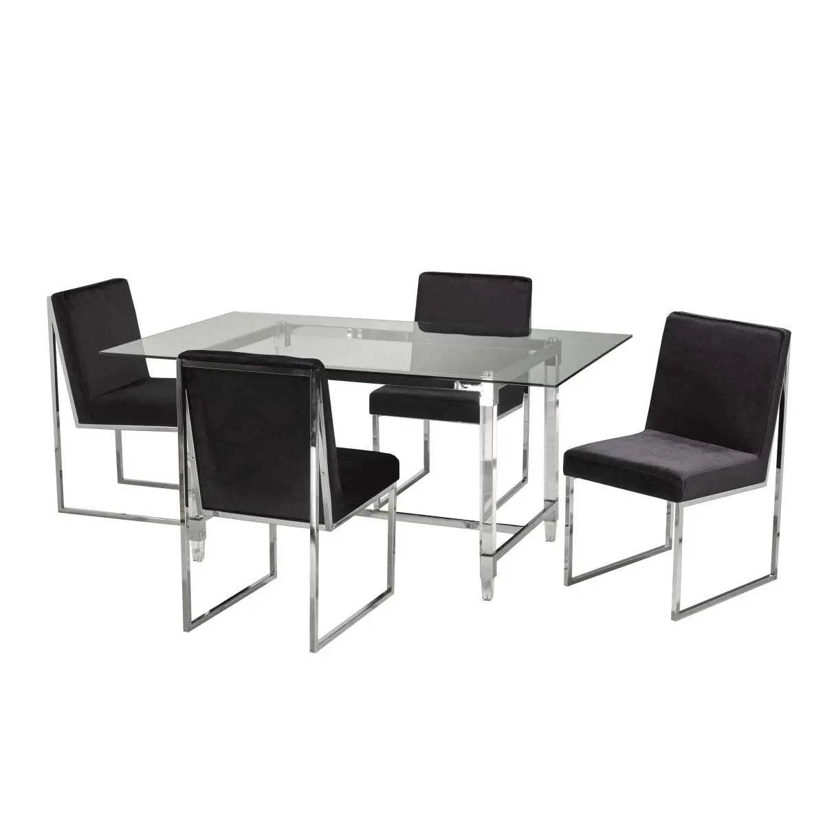 Alissa 5-Piece Dining Set Brassex