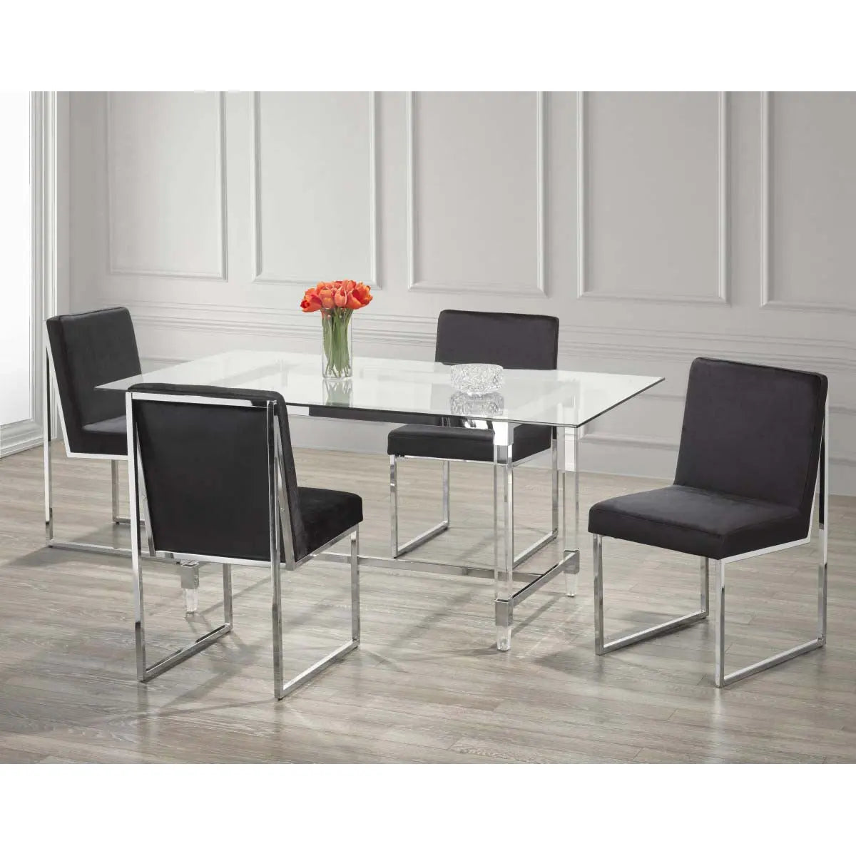 Alissa 5-Piece Dining Set Brassex