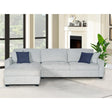 Amaya Fabric Sectional in Sand Kwality