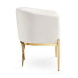 Anton Brushed Gold Accent Chair - Complete Home