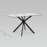 Lincoln Black Dining Table - Xcella Furniture