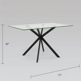 Lincoln Black Dining Table - Xcella Furniture