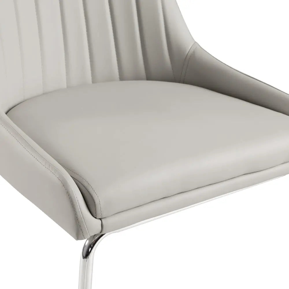 Moira Dining Chair - Silver - Xcella Furniture