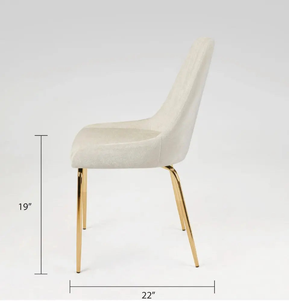 Moira Dining Chair - Gold - Xcella Furniture