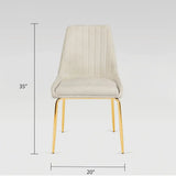 Moira Dining Chair - Gold - Xcella Furniture