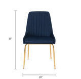 Moira Dining Chair - Gold - Xcella Furniture