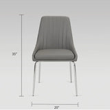 Moira Dining Chair - Silver - Xcella Furniture