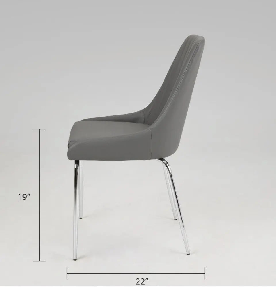 Moira Dining Chair - Silver - Xcella Furniture