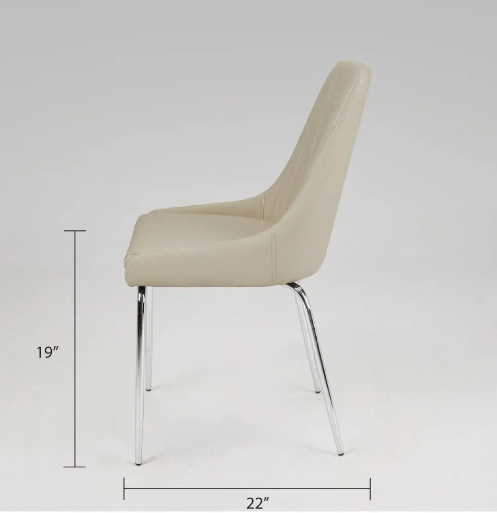 Moira Dining Chair - Silver - Xcella Furniture