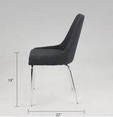 Moira Dining Chair - Silver - Xcella Furniture