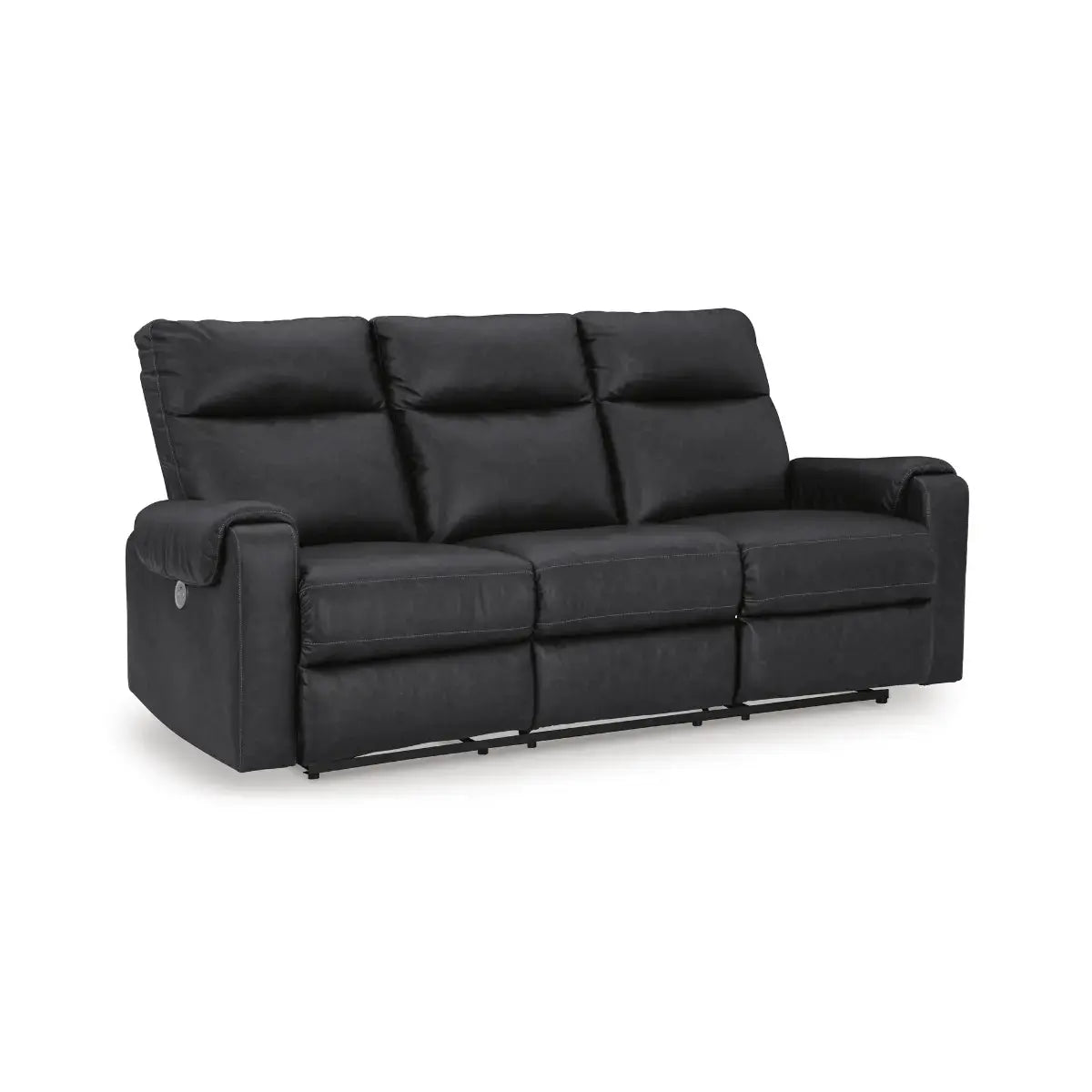 Ashley Axtellton Recliner Sofa Set in Carbon Signature Design by Ashley