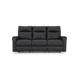 Ashley Axtellton Recliner Sofa Set in Carbon Signature Design by Ashley