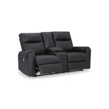 Ashley Axtellton Recliner Sofa Set in Carbon Signature Design by Ashley