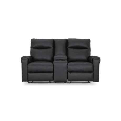 Ashley Axtellton Recliner Sofa Set in Carbon Signature Design by Ashley