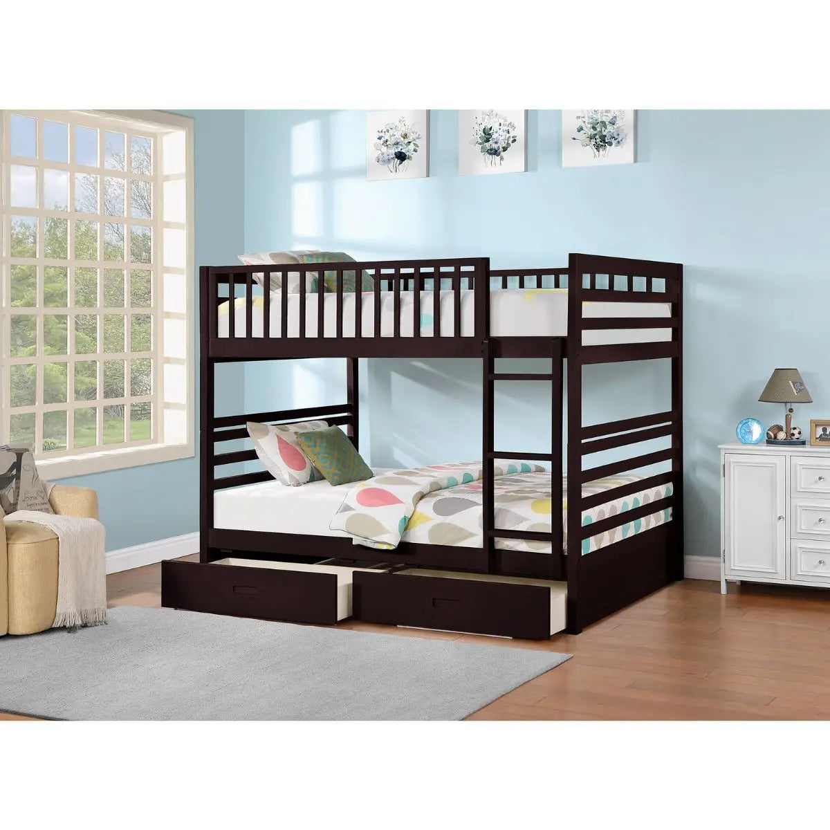 Double Over Double Bunk Bed B115E I.F.Furniture