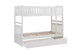 Galen Twin Over Twin Bunkbed in White B2053FFW M.A.Z