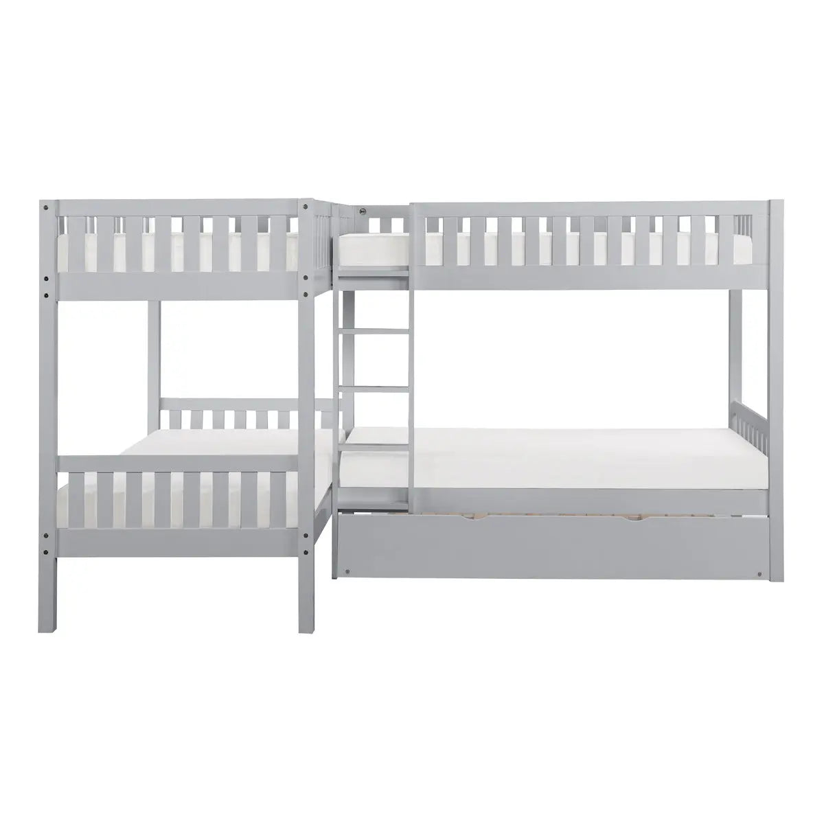 Orion Corner Bunk Bed in Grey M.A.Z