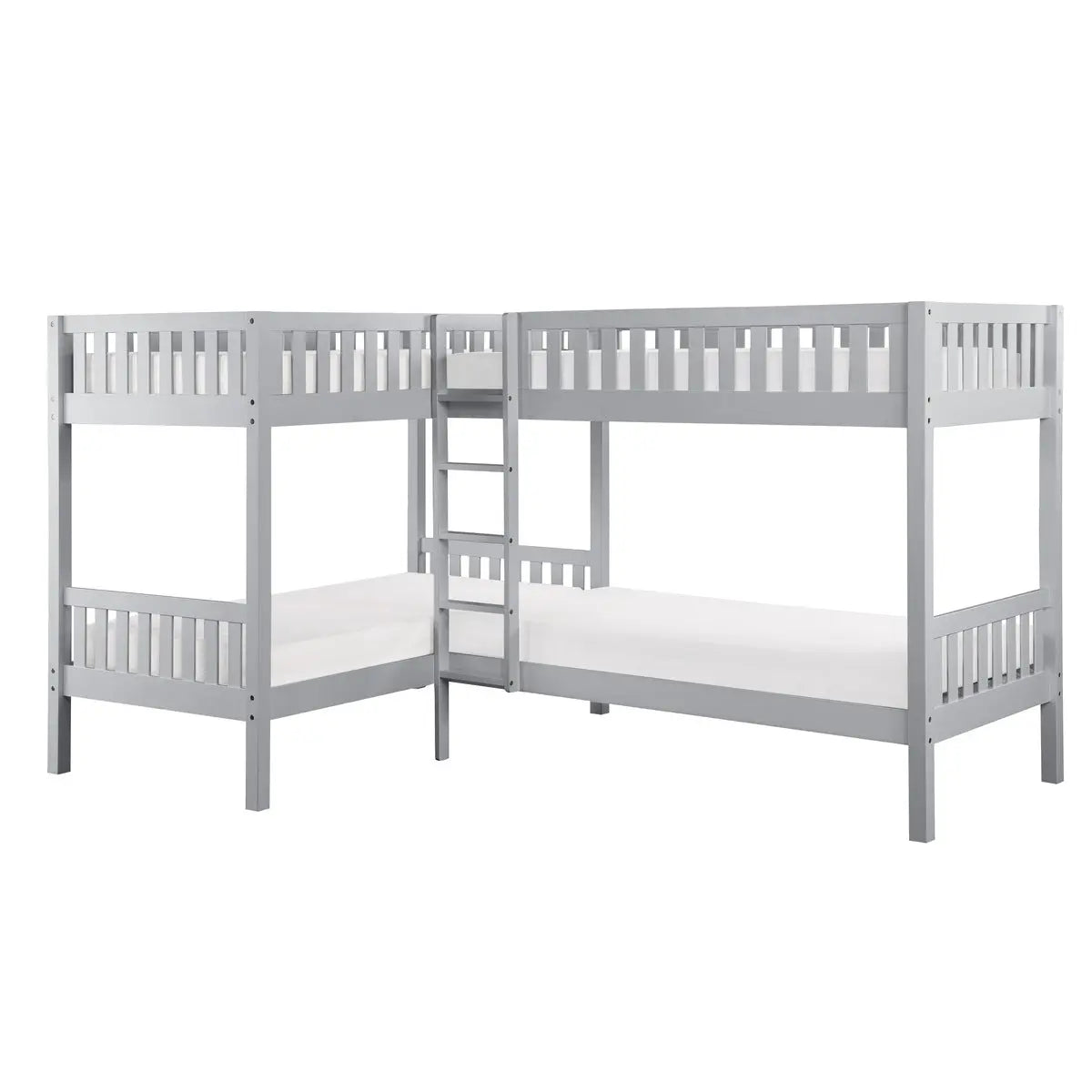 Orion Corner Bunk Bed in Grey M.A.Z